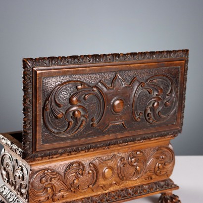 Neo-Renaissance Walnut Casket