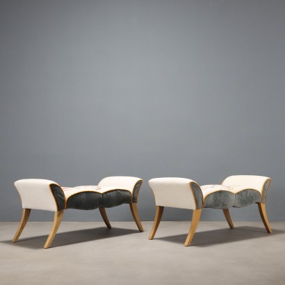 Par de sofás, par de sofás en forma de barco