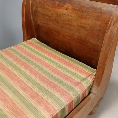 Canapé-lit, lit bateau en noyer