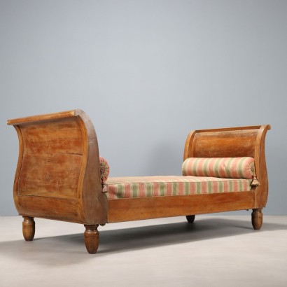 Canapé-lit, lit bateau en noyer