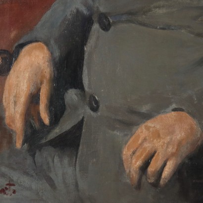 Pintura de retrato masculino