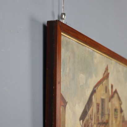 Triple painting by Giuseppe Viviani, Three views of Milan, Giuseppe Viviani, Giuseppe Viviani, Giuseppe Viviani, Giuseppe Viviani, Giuseppe Viviani