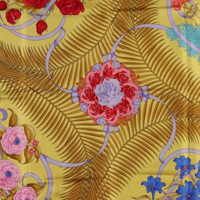 Bufanda Hermes Vintage Flores de l0apost