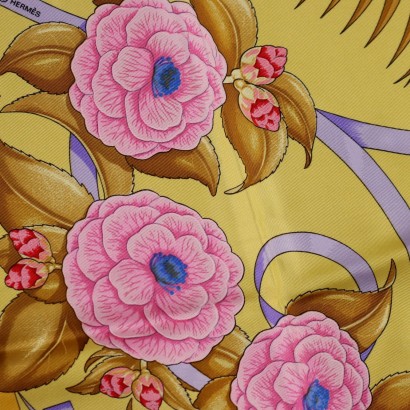 Bufanda Hermes Vintage Flores de l0apost