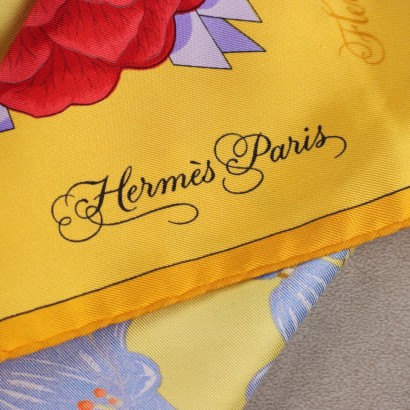 Bufanda Hermes Vintage Flores de l0apost