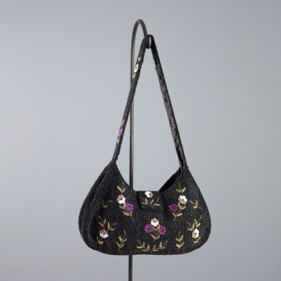 Bolso floral con cuentas