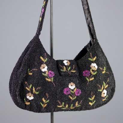 Bolso floral con cuentas