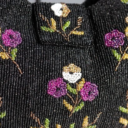 Bolso floral con cuentas