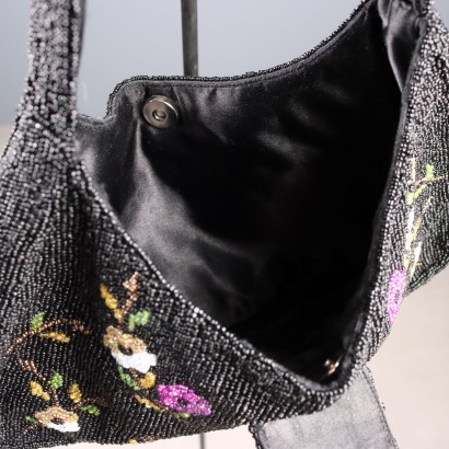 Bolso floral con cuentas