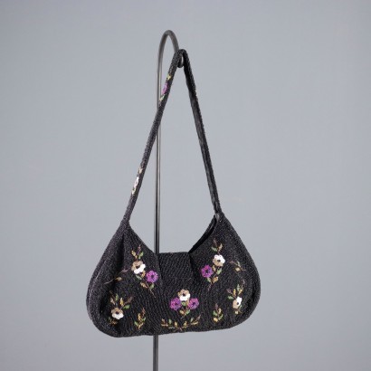 Bolso floral con cuentas