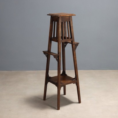 Maceta Liberty en álamo teñido de nogal