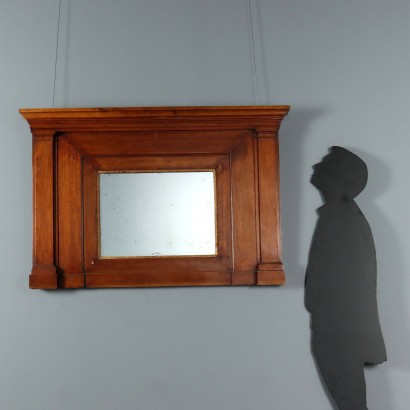 SOPORTE PARA CHIMENEA, Soporte para chimenea de nogal estilo imperio