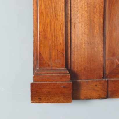 SOPORTE PARA CHIMENEA, Soporte para chimenea de nogal estilo imperio
