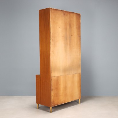 Bibliothèque des années 1960 avec vitrine