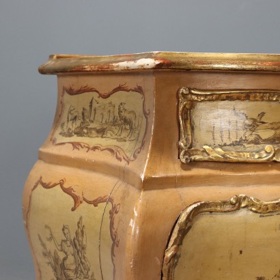 Pair of Baroque-style bedside tables, Pair of Baroque-style bedside tables, Pair of Baroque-style bedside tables