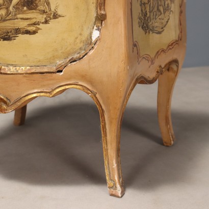 Pair of Baroque-style bedside tables, Pair of Baroque-style bedside tables, Pair of Baroque-style bedside tables