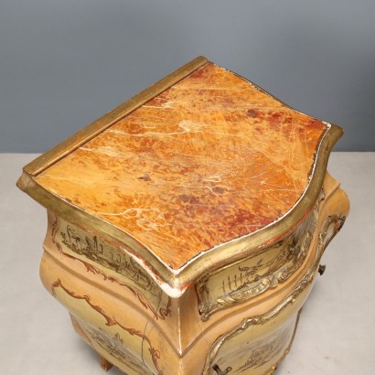 Pair of Baroque-style bedside tables, Pair of Baroque-style bedside tables, Pair of Baroque-style bedside tables