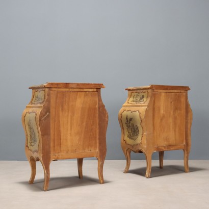 Pair of Baroque-style bedside tables, Pair of Baroque-style bedside tables, Pair of Baroque-style bedside tables