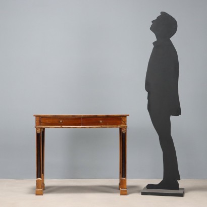 Console Empire, table console Empire en noyer