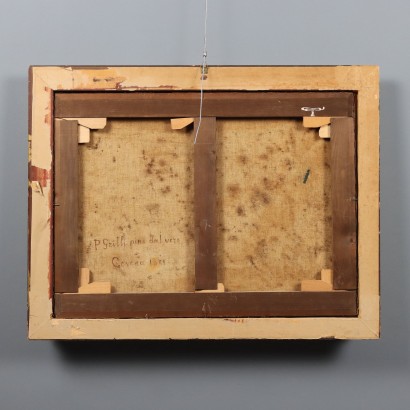 Pintura de Paolo Grilli, Naturaleza muerta con servicio de té., Paolo Grilli, Paolo Grilli, Paolo Grilli