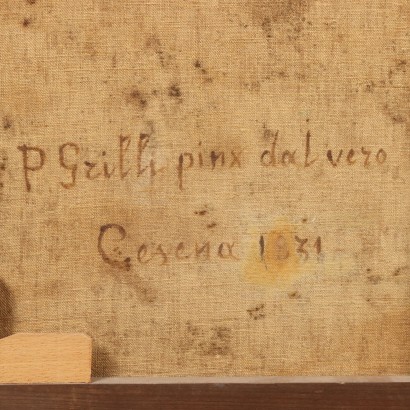 Pintura de Paolo Grilli, Naturaleza muerta con servicio de té., Paolo Grilli, Paolo Grilli, Paolo Grilli