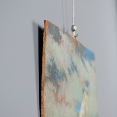 Peinture de Mario Moretti Foggia, Paysage de montagne, Mario Moretti Foggia, Mario Moretti Foggia, Mario Moretti Foggia