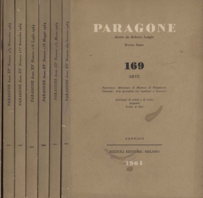 Paragone Arte. Annata completa 1964 (6 Volumi) con Indici