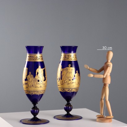 Paire de vases de la manufacture de Murano