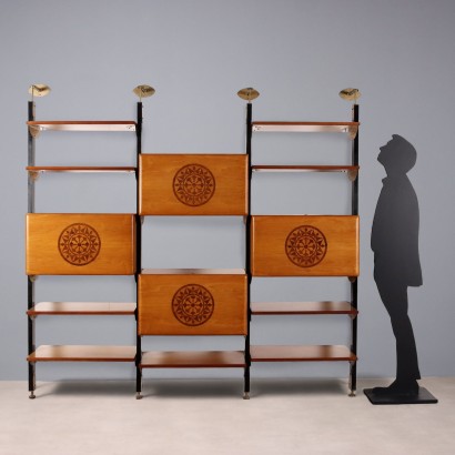 Three-bay bookcase from the 1960s