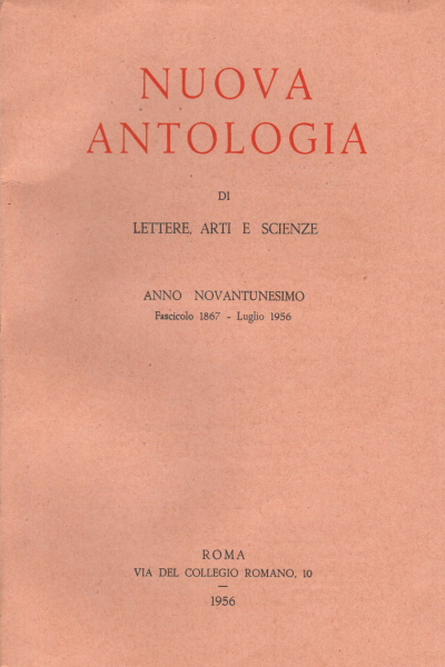 New Anthology of Letters, Arts and Sciences. Year XC, AA.VV.
