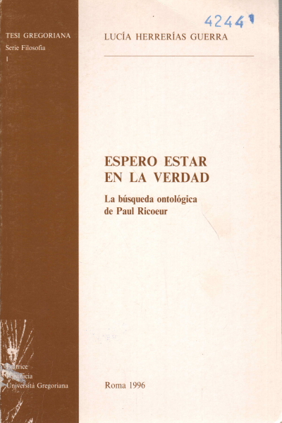 Espero estar en la verdad, Lucia Herrerias Guerra