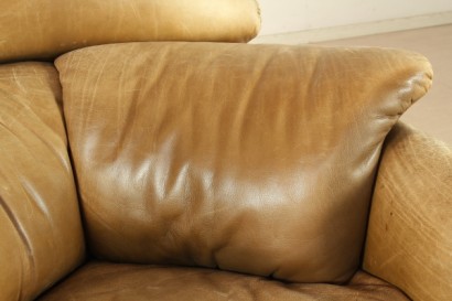 Poltrona "Saporiti", modernariato, poltrone, espanso, pelle, imbottitura in espanso, rivestimento in pelel, #modernariato, #poltrone