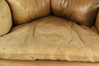 Poltrona "Saporiti", modernariato, poltrone, espanso, pelle, imbottitura in espanso, rivestimento in pelel, #modernariato, #poltrone