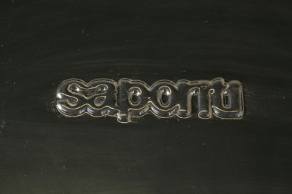 Poltrona "Saporiti", modernariato, poltrone, espanso, pelle, imbottitura in espanso, rivestimento in pelel, #modernariato, #poltrone