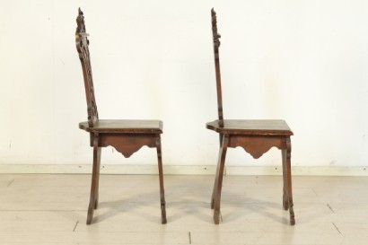Pair of neo renaissance stools, pair of stools, neo renaissance, bottega 900, # bottega900 #neorinascimento