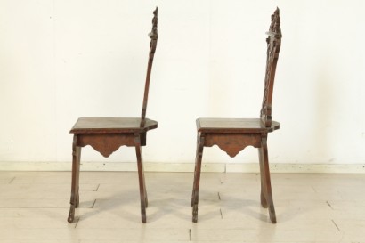 Pair of neo renaissance stools, pair of stools, neo renaissance, bottega 900, # bottega900 #neorinascimento