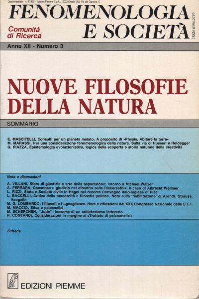 Fenomenologia e società. Periodico di filosofia - , AA.VV.