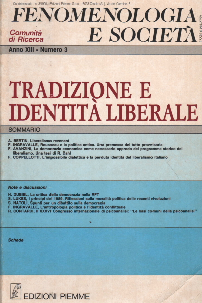 Fenomenologia e società. Periodico di filosofia - , AA.VV.