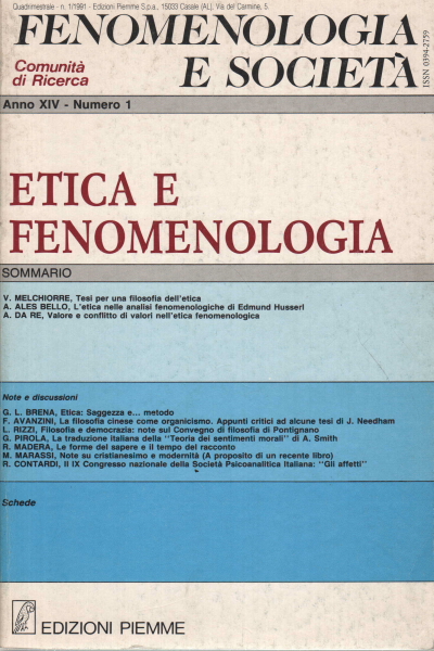 Fenomenologia e società. Periodico di filosofia - , AA.VV.
