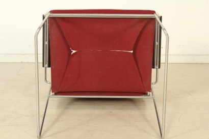 Stühle, Metall, Chrom, 60 70 Jahre, Armlehnen, Polsterung, Futter, #modernariato, #sedie