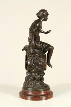 horloge, sculpture, bronze, marbre, Moreau, 900, #antiquités, #bronzi