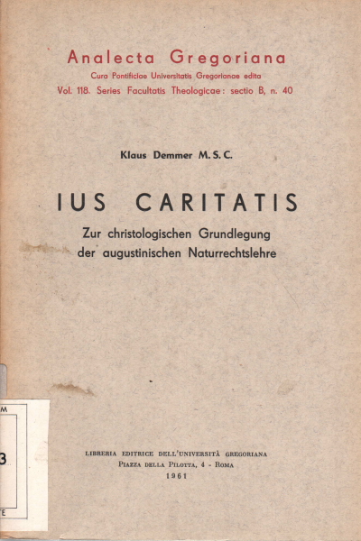 Ius caritatis, Klaus Demmer