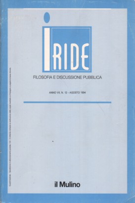 Iride. Anno VII n. 12 maggio-agosto 1994