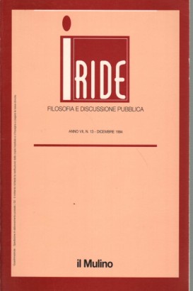Iride. Anno VII n. 13 settembre-dicembre 1994