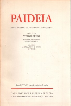 Paideia. Anno XXIV, 1969. Volumi 2