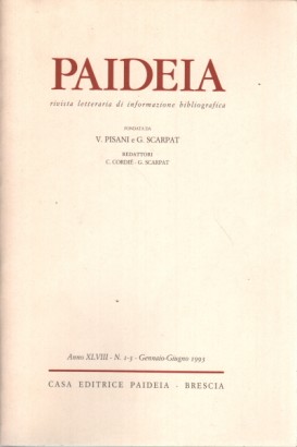 Paideia. Anno XLVIII, 1993. Volumi 2