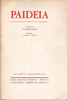 Paideia. Anno XXXIV, 1979