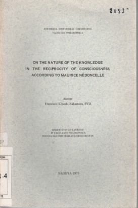 On the nature of the knowledge in the reciprocity of consciousness according to Maurice Nédoncelle