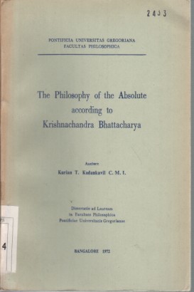 The Philosophy of the Absolute according to Krishnachandra Bhattacharya