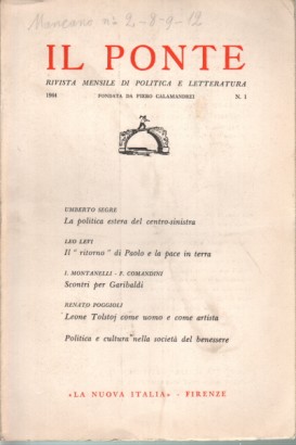 Il Ponte, anno XX, 1964 (8 fascicoli)